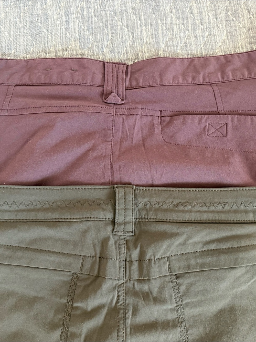 Two Eddie Bauer Women's Skorts in Plum and Gray - Size 10 - Picture 3 of 10